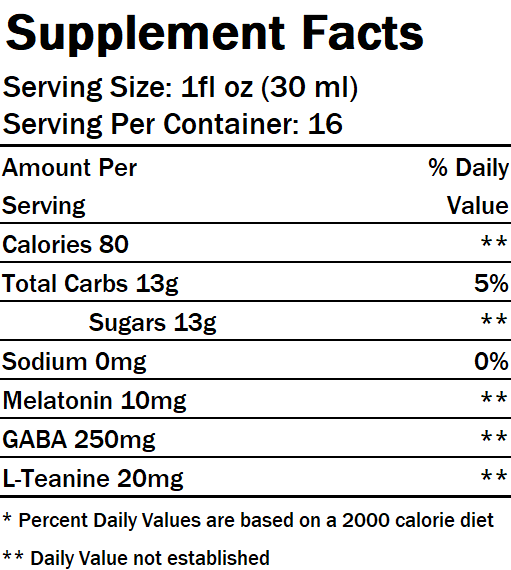 CleanLean - Relaxation Syrup 16 oz