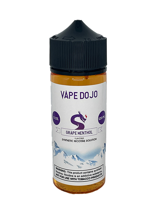 Vape Dojo - Grape Menthol Flavored Synthetic Nicotine Solution 0mg