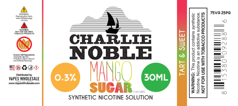 Charlie Noble - Mango Flavored Synthetic Nicotine Solution