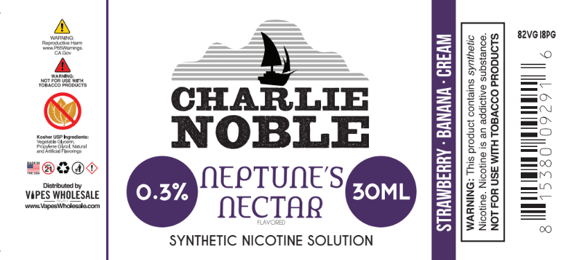 Charlie Noble - Neptune's Nectar Flavored Synthetic Nicotine Solution