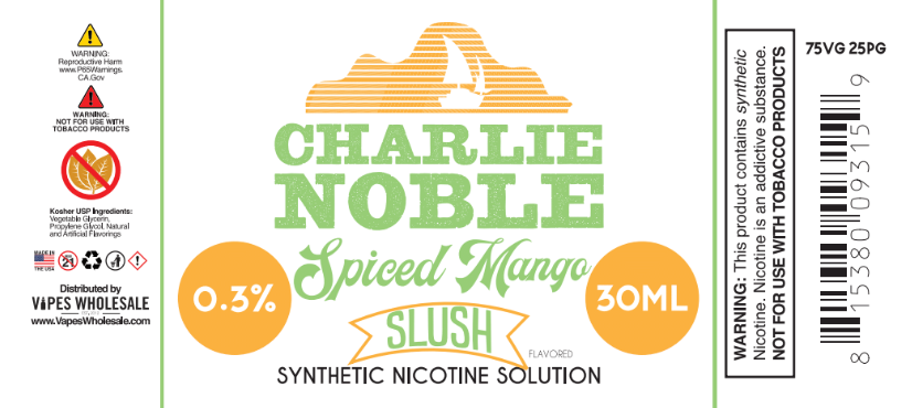 Charlie Noble - Spiced Mango Slush Flavored Synthetic Nicotine Solution