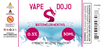 Vape Dojo - Watermelon Menthol Flavored Synthetic Nicotine Solution 0mg
