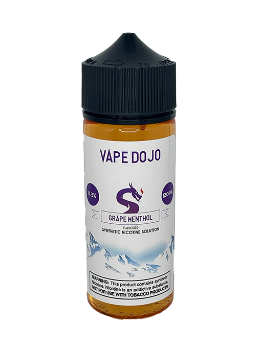 Vape Dojo - Grape Menthol Flavored Synthetic Nicotine Solution 0mg