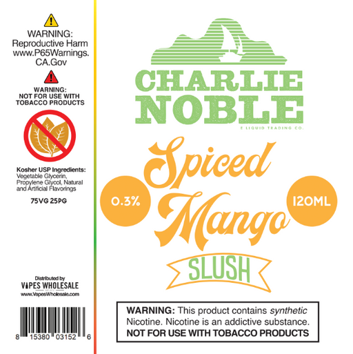 Charlie Noble - Spiced Mango Slush Flavored Synthetic Nicotine Solution