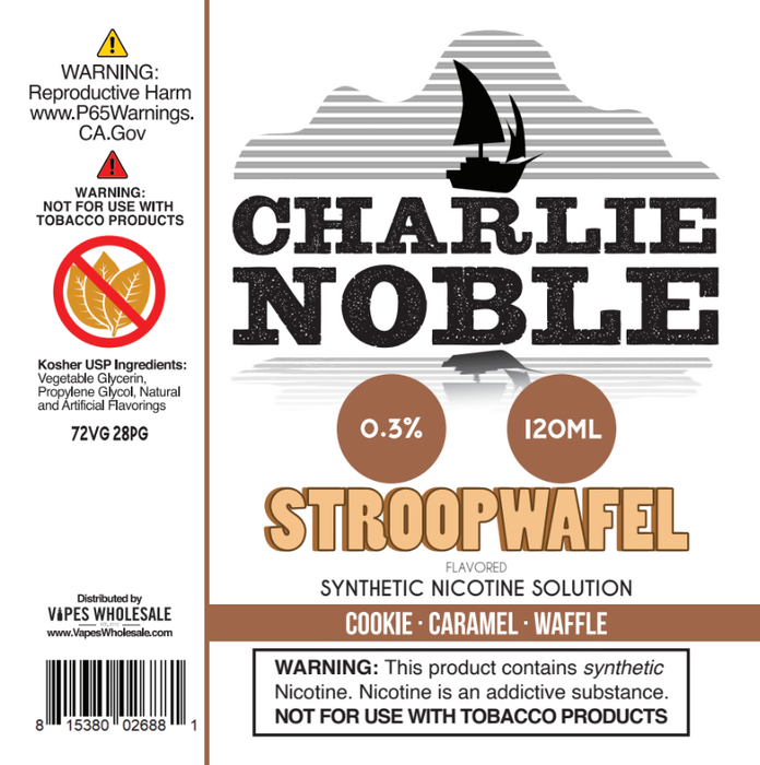 Charlie Noble - Stroopwafel Flavored Synthetic Nicotine Solution